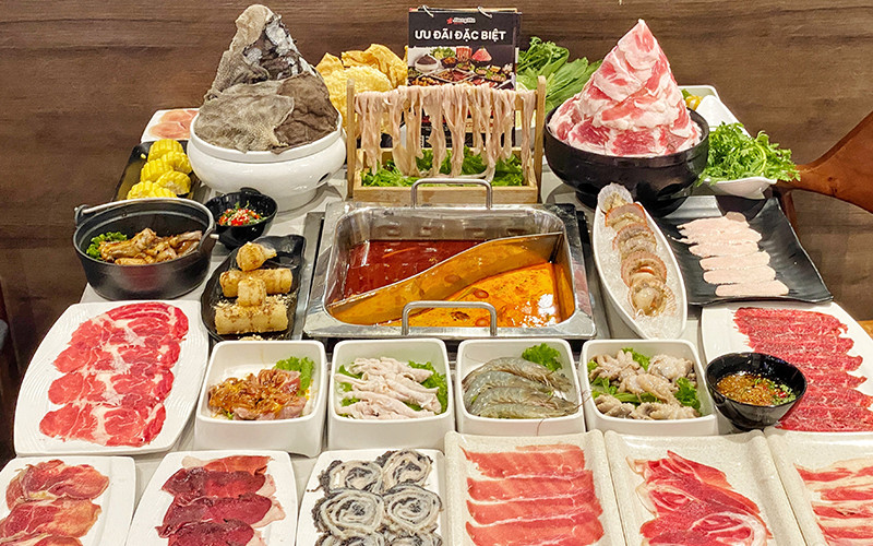 buffet lẩu JiangHu gần 100 món nhúng với hương vị tuyệt hảo